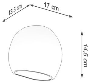 Aplică GLOBE 1xE27/60W/230V albă Sollux SL.1026