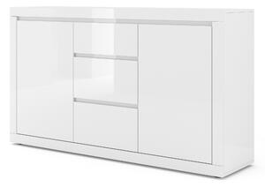 Comodă Belic 3 (alb lucios). Promo -16%. 1124881