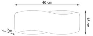 Aplică TILA 2xG9/40W/230V 40 cm albă Sollux SL.1018