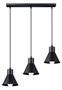 Lustră pe cablu TALEJA 3xE27/60W/230V neagră Sollux SL.0986