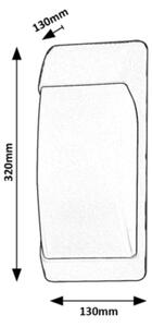 Aplic de exterior OPOLE 1xE27/12W/230V IP65 Rabalux 7796