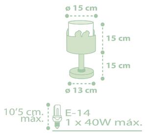 Lampă pentru copii SWEET LOVE 1xE14/40W/230V verde Dalber 61711H