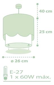 Lustră pentru copii SWEET LOVE 1xE27/60W/230V verde Dalber 61712H