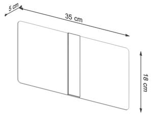 Aplică AZALIA 2xG9/40W/230V Sollux SL.1006