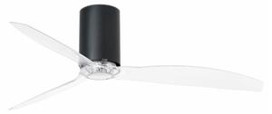 Ventilator de tavan FARO 32041WP MINI TUBE FAN M negru d. 128 cm SMART + telecomandă