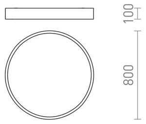 Plafonieră LED MEZZO LED/100W/230V albă RED-Design Rendl-R13334
