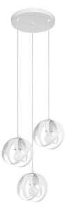 Lustră pe cablu TULOS 3xE27/60W/230V albă Sollux SL.1084