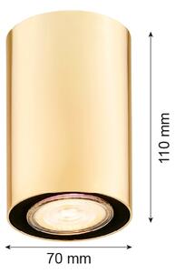 Plafonieră TYBER 1xGU10/5W/230V aurie Argon 4759