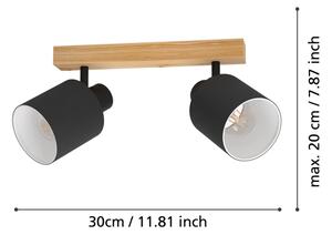 Spot BATALLAS 2xE27/10W/230V Eglo 99489