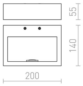 Aplică LED NEMAN LED/10W/230V RED-Design Rendl-R12595