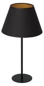 Lampă de masă ARDEN 1xE27/60W/230V d. 30 cm neagră/aurie