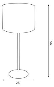 Lampă de masă ARDEN 1xE27/60W/230V d. 25 cm albă