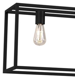 Lustră pe cablu FRAME 4xE27/60W/230V neagră