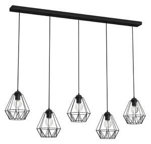 Lustră pe cablu BERGEN 5xE27/60W/230V neagră