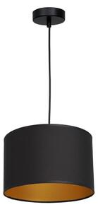 Lustră pe cablu ARDEN 1xE27/60W/230V d. 25 cm neagră/aurie