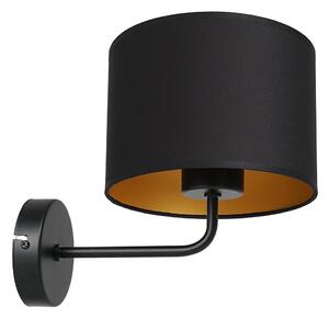 Lampă de perete ARDEN 1xE27/60W/230V negru/auriu