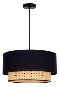Lustră pe cablu Duolla BOHO 1xE27/15W/230V d. 45 cm negru/ratan
