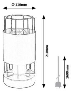 Lampă de masă DIMITRI 1xE27/40W/230V Rabalux 3124