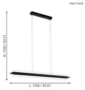 Lustră LED pe cablu dimabilă SPADAFORA LED/15W/230V Eglo 98495