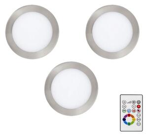 SET 3x corp de iluminat LED RGBW dimabil încastrat Eglo 78738 TINUS 1xLED/4,8W/230V + telecomandă