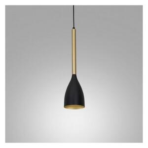 Lustră pe cablu ISTAPPAR 1xE27/60W/230V neagră/aurie
