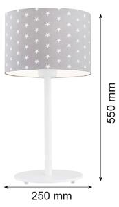 Lampă de masă MAGIC 1xE27/15W/230V gri/albă Argon 4126