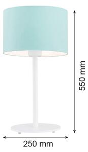 Lampă de masă MAGIC 1xE27/15W/230V turcoaz/albă Argon 4127