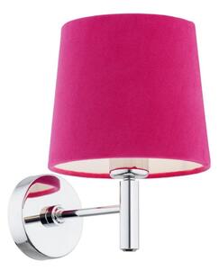 Lampă de perete BOLZANO 1xE27/15W/230V roz/crom lucios Argon 3909