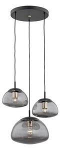 Lustră pe cablu TRINI 3xE27/15W/230V neagră Argon 1493