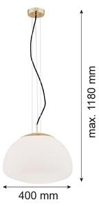 Lustră pe cablu Argon 4317 TRINI 1xE27/15W/230V d. 40 cm auriu
