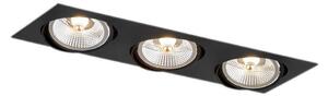 Argon 6116 - Plafonier OLIMP 3xGU10-AR111/12W/230V negru