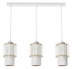 Lustră pe cablu BLANCO 3xE27/60W/230V albă