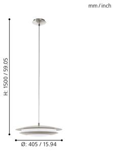 Eglo 98043 - Candelabru LED RGBW reglabil MONEVA-C LED/18W/230V