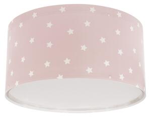 Plafonieră pentru copii STAR LIGHT 2xE27/60W/230V roz Dalber 82216S