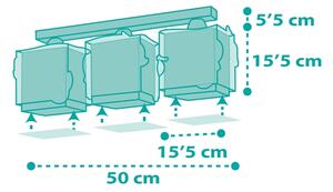 Plafonieră pentru copii MERMAIDS 3xE27/60W/230V Dalber 63443