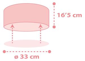 Plafonieră pentru copii STAR LIGHT 2xE27/60W/230V roz Dalber 82216S