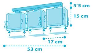 Plafonieră pentru copii BABY SHARK 3xE27/60W/230V Dalber 63473