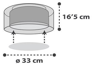 Plafonieră pentru copii CLOUDS 2xE27/60W/230V gri Dalber 41346E