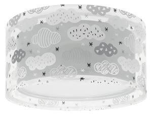 Plafonieră pentru copii CLOUDS 2xE27/60W/230V gri Dalber 41346E
