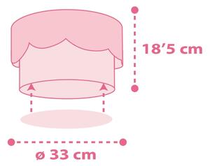 Plafonieră pentru copii MOON 2xE27/60W/230V roz Dalber 61236S