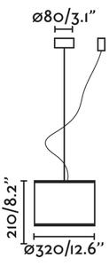 Lustră pe cablu MAMBO 1xE27/15W/230V ratan/neagră FARO 64314-48