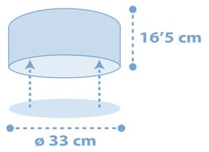 Plafonieră pentru copii STAR LIGHT 2xE27/60W/230V albastră Dalber 82216T