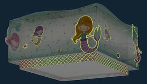 Plafonieră pentru copii MERMAIDS 2xE27/60W/230V Dalber 63446
