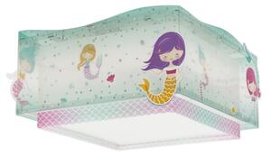 Plafonieră pentru copii MERMAIDS 2xE27/60W/230V Dalber 63446