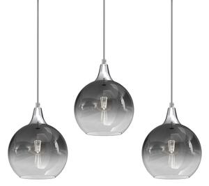 Lustră pe cablu MONTE 3xE27/60W/230V d. 20 cm crom mat