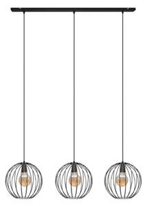 Lustră pe cablu MERCURE 3xE27/15W/230V neagră