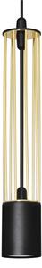 Lustră LED pe cablu BARS 3xGU10/4,8W/230V negru/auriu