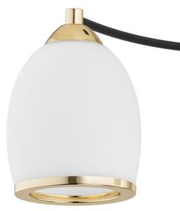 Lustră pe tijă AVILA PLUS 3xE27/15W/230V neagră/aurie/albă Argon 6144