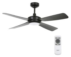 Ventilator LED dimabil Lucci air 213303 SLIPSTREAM 1xGX53/12W/230V negru + telecomandă