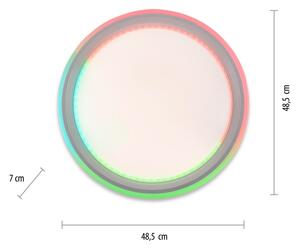 Leuchten Direkt 15154-16-LED RGB Plafonieră EDGING 39W/230V dimabilă + DO